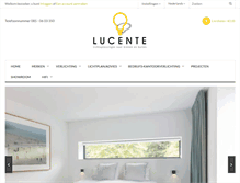 Tablet Screenshot of lucente.nl